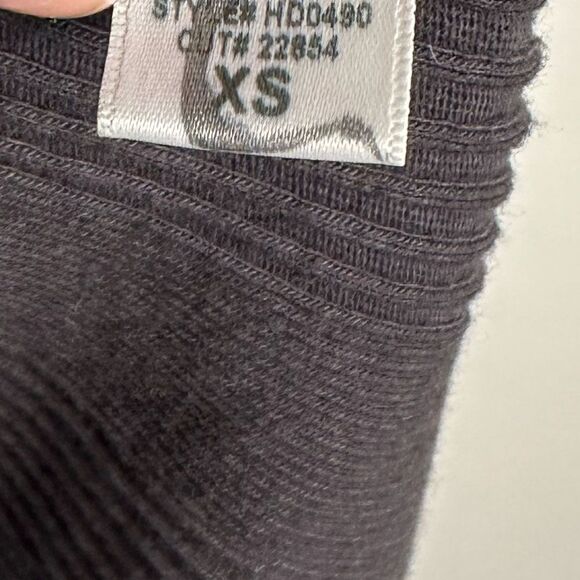 Monrow Women's Black Ribbed Short Sleeve Cutout Mini T-Shirt Dress Size XS - Picture 8 of 10